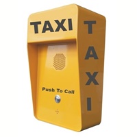 wall or post mounted taxi call point telephone