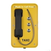 heavy duty taxi telephone with handset and 3 button autodial memory