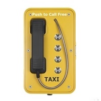 heavy duty taxi telephone with quad button autodial memory