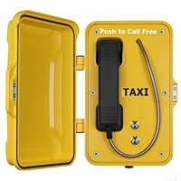 robust duel button industrial heavy duty auto-dial telephone with handset and door