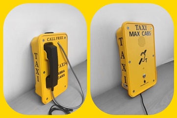 taxi station light up beacon and loud sounder for specialist taxi booking free phone serviceswith
