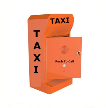 hi-visability tango 1 call point taxi telephone battery, lined or mains powered