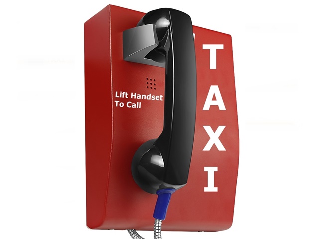 wall mounted vadal proof robust industrial watertight taxi freephone and telephone hotline with keypad