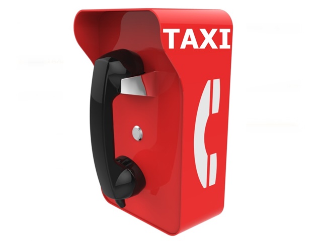robust industrial and public taxi telephone free phone hotline with handset vandalproof and watertight