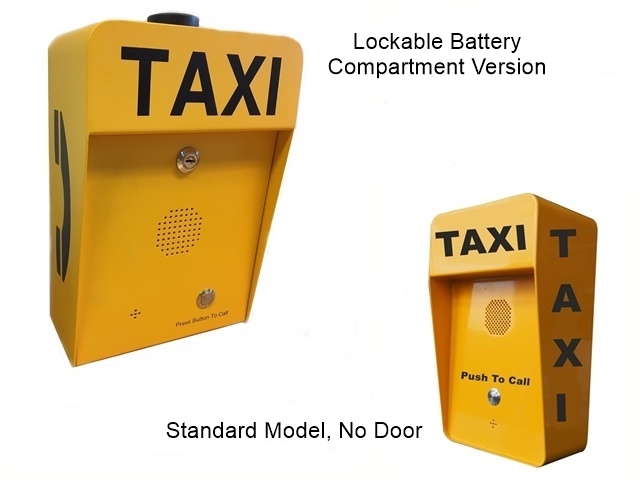 industrial vandalproof IP66 waterproof taxi free phone call point, 3g or 4G, analogue or voip call point with rechargeable batteries lined or mains power