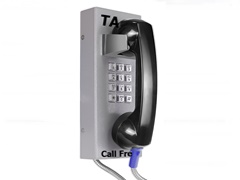 taxi booking robust hotline telephone with keypad for wall mounting vandal proof
