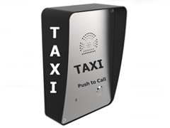 stainless steel taxi speakerphone telephone public booking call point