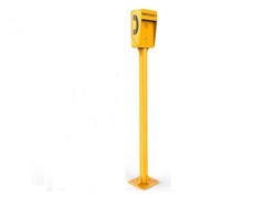 3G analogue or voip battery powered taxi call post for external application, IP66 waterproof and vandal resistant