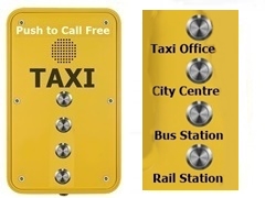 multi function button taxi booking telephone waterproof and vandal proof for external public locations 